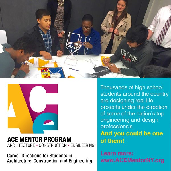 With school back in full swing it's time to register for <a href="/ACEMentor/">ACE Mentor Program of America</a>! Visit acementor.org/students/new-s… to sign up today!