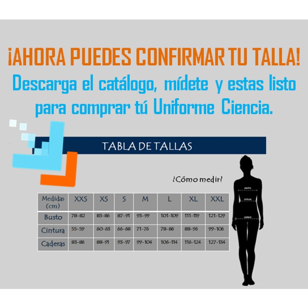 Uniformeciencia's tweet photo. Comprueba tu talla y compra tu #uniformeciencia https://t.co/Z5gyl6CNFc