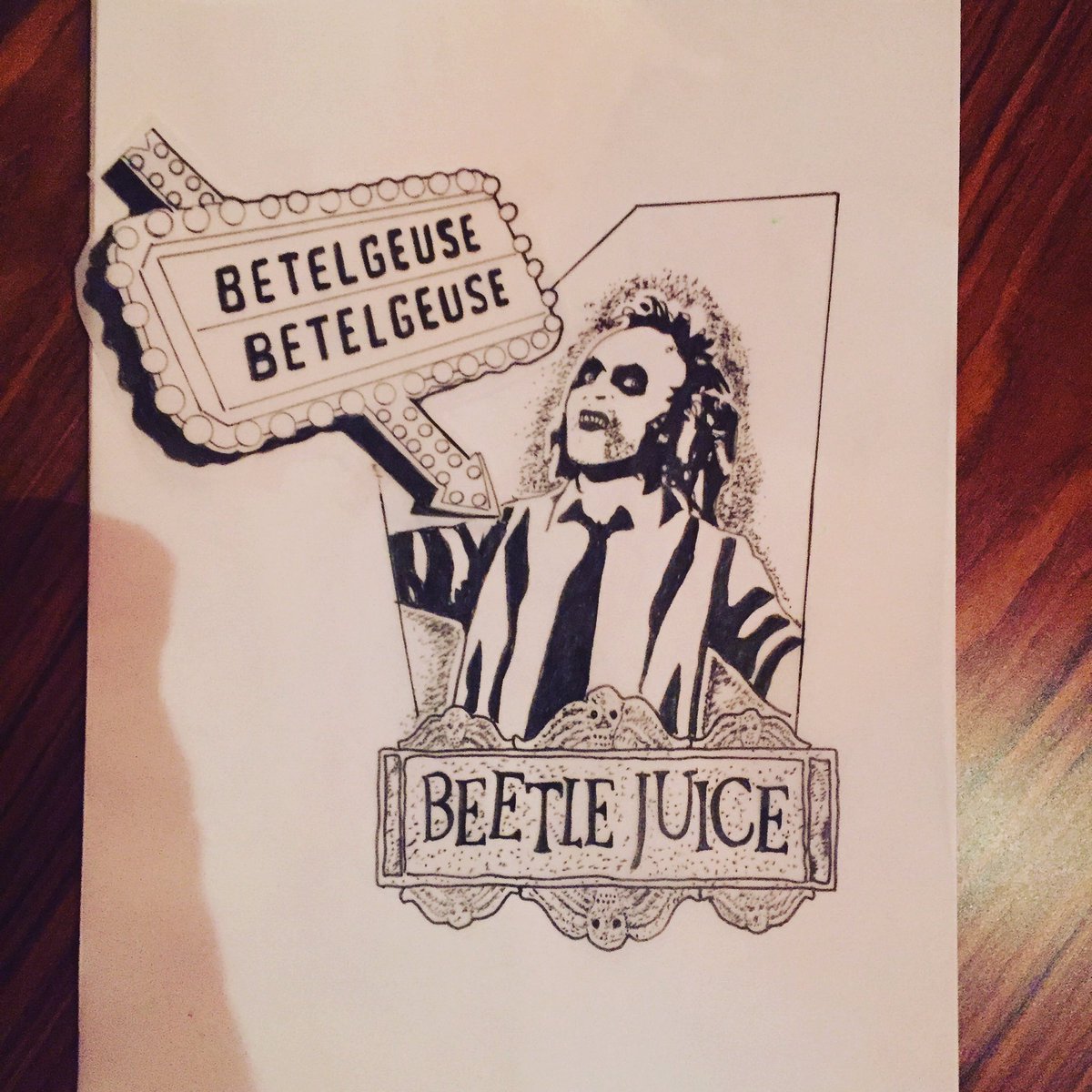 mike__rea's tweet photo. Number fifty-four million six hundred and one... Ferndoch. #beetlejuice #beetlejuicebeetlejuicebeetlejuice  #tattoo https://t.co/TWbYUfdlXc