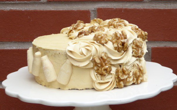 CakesbyNoah's tweet photo. This weeks offering for #GFMBO for @4GlutenFreeFood #Glutenfree Coffee and Walnut Cake. For an actual birthday! https://t.co/MQPy3ejyAq