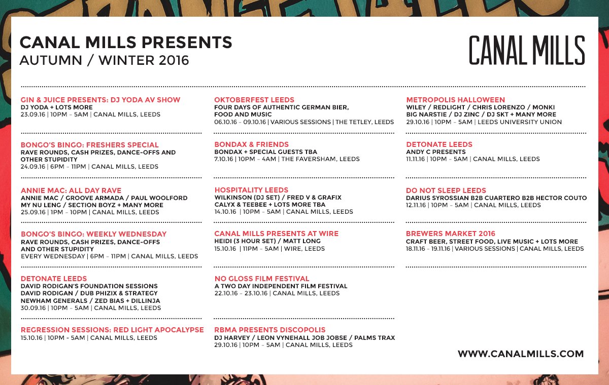 CanalMills's tweet photo. Like + RT to win 4 x tickets to all our upcoming shows in our Autumn/Winter 2016 programme! https://t.co/aiQUeTKber https://t.co/GRvCQILmsz
