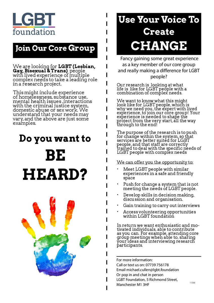 LGBTfdn's tweet photo. If you are LGBT and have experience of multiple disadvantages we want your help advising on a research project https://t.co/9Letbq5r0a