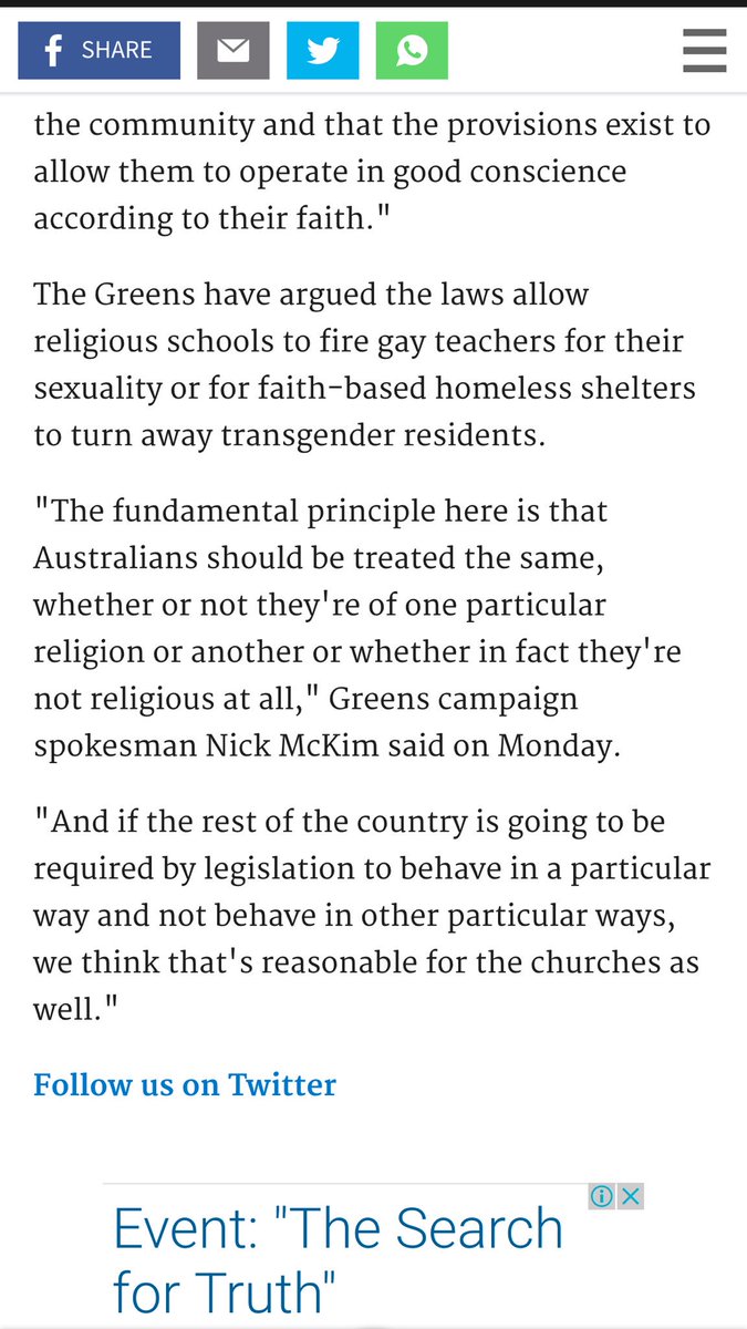 Funny world <a href="/PaulineHansonOz/">Pauline Hanson 🇦🇺</a> wants Muslims to act like &amp; treated like other Aust so did <a href="/RichardDiNatale/">Richard Di Natale</a> #auspol