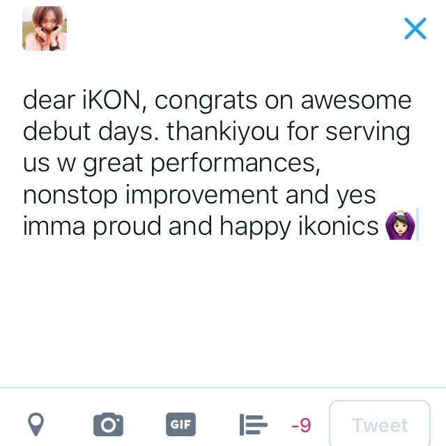 missDVIP92's tweet photo. @iKON_Global category 4 : thankiyouu message. #iKGProject https://t.co/4sa6ZNlwIy