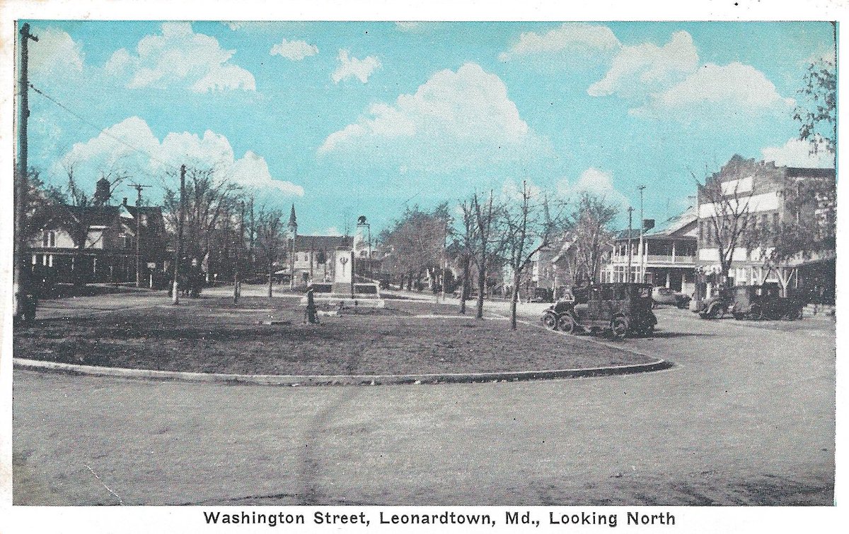#TBT: Here is another cool photo of the Leonardtown Square from the 1920s!
