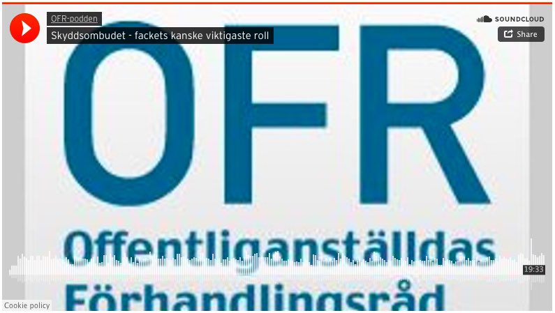 Vad gör ett skyddsombud, hur blir man skyddsombud och vilka rättigheter har jag. OFR-podden ofr.se/ofr-podden