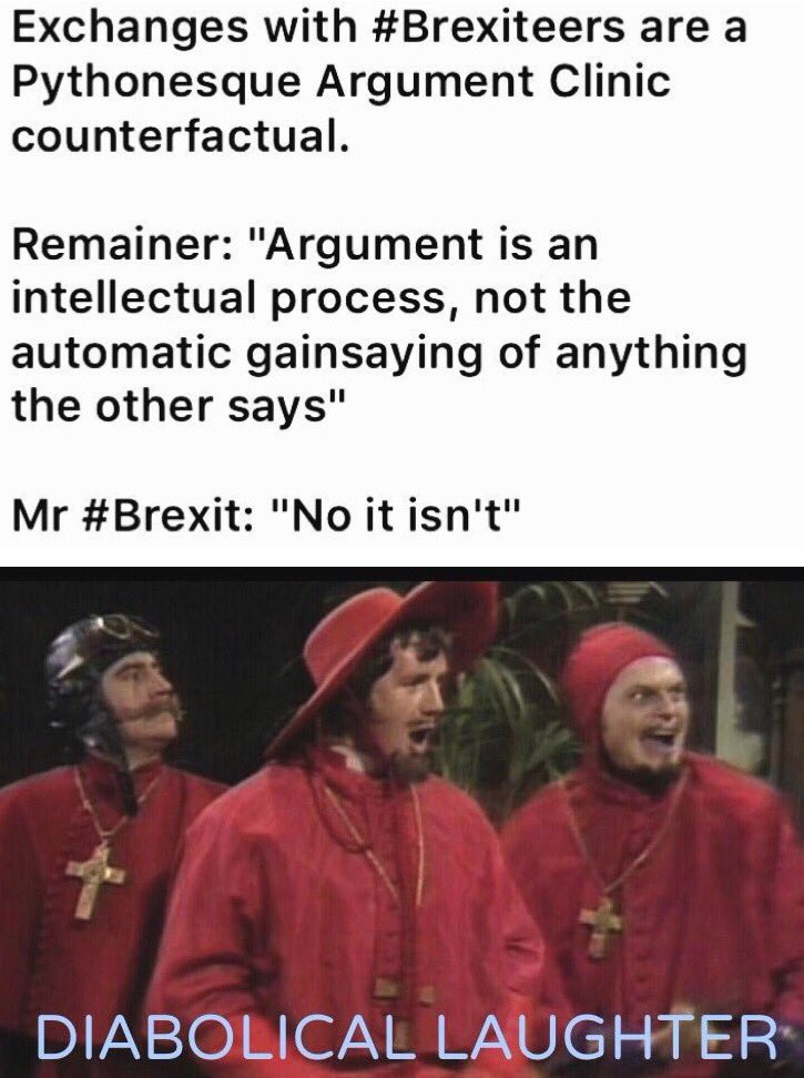 Eureluctantvote's tweet image. everything about  #Brexit is #Pythonesque...