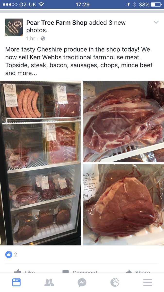 KenWebbsBeef's tweet photo. Today first order to Pear Tree Farm Shop. Grab it before it goes π΄π #Brereton #holmeschapel #peartreefarm #cheshire https://t.co/wRSyIISq4D