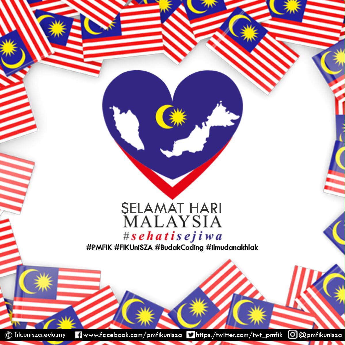 twt_pmfik's tweet photo. Selamat Hari Malaysia 🇲🇾
#UniSZAPastiTahu 
#SehatiSejiwa
#IlmuDanAkhlak 
#PMFIK https://t.co/twRr6Cn29h