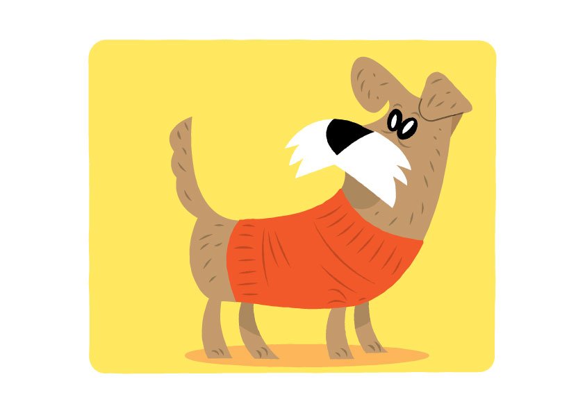 TimSlaterArt's tweet photo. #dog #jumper #art #illustration #vector https://t.co/54moGqw9tf