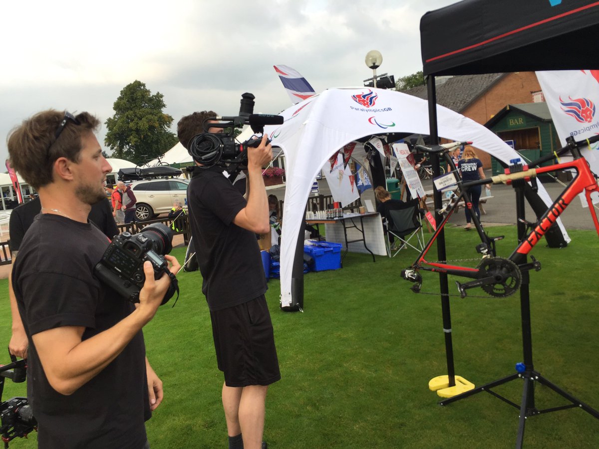 InfoCrankpower's tweet photo. End of day 6 @DeloitteRAB 630 miles done! Our @FactorBikes with #InfoCrank gets a lot of attention in the village https://t.co/ZvOoglZZJ6