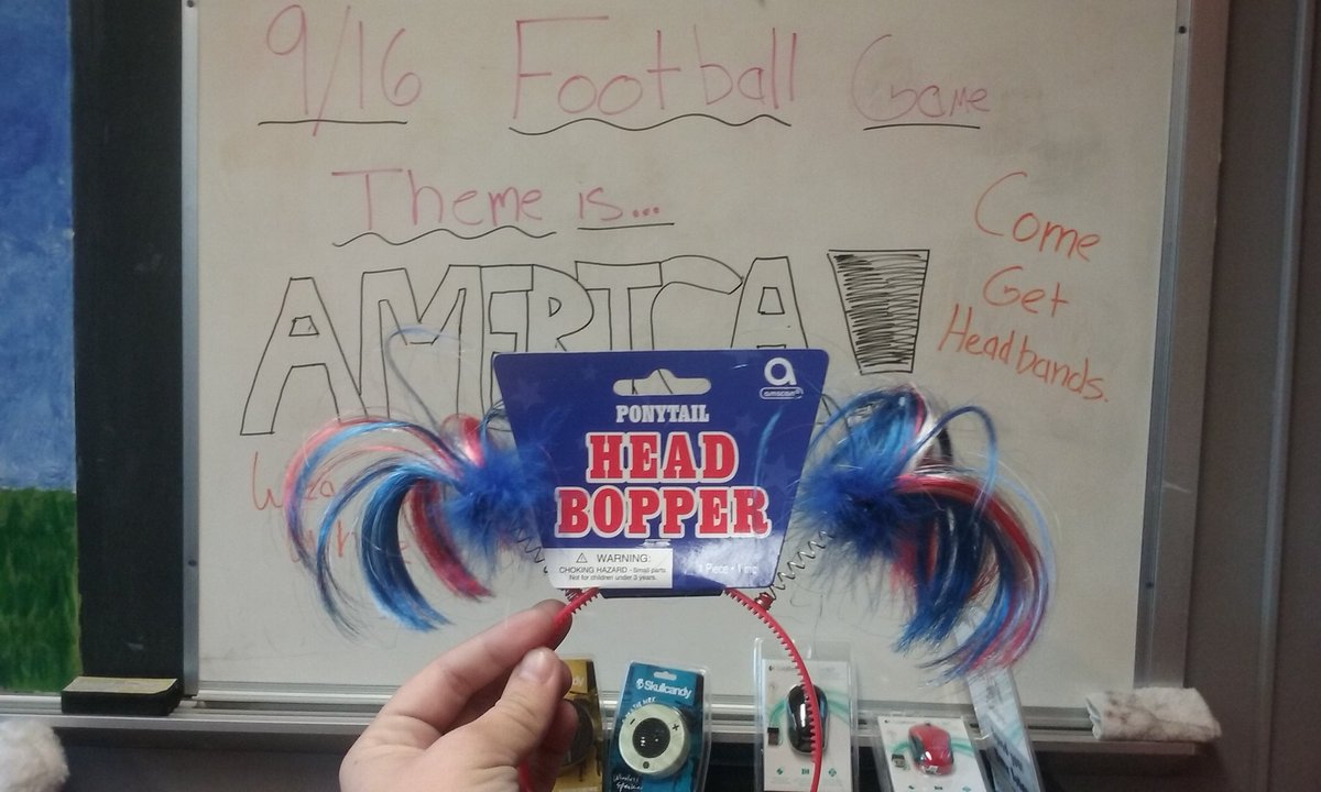 Stop by The Red Zone <a href="/DhsSchoolStore1/">The Red Zone</a> and pick up a red white and blue head band for $2 for the game tomorrow!