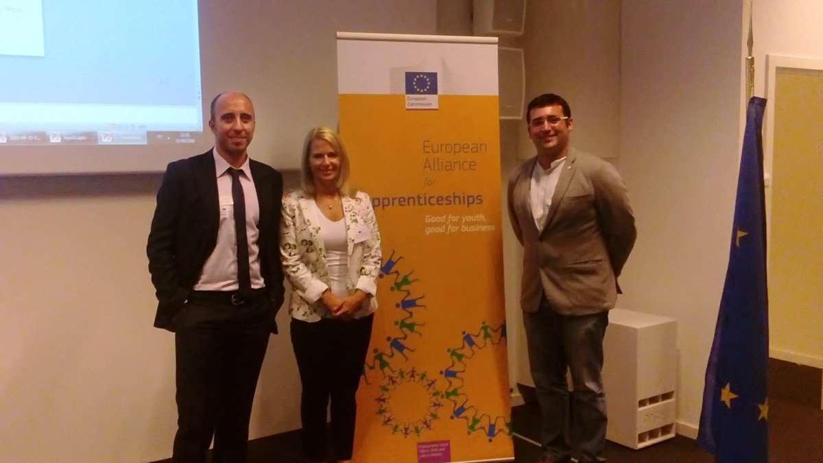 DonBosco_DBI's tweet photo. Our 3 #DonBosco representatives in #EUAppren meeting organized by @EU_Social Happy to promote fair apprenticeships! https://t.co/zQ4Dpu89m3