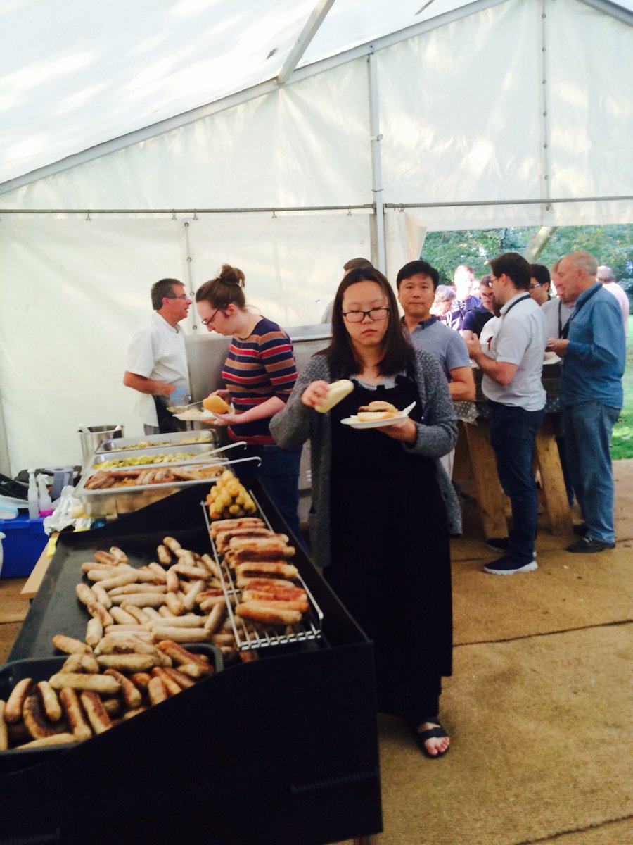 UnionTheology's tweet photo. We're enjoying our evening: Luther's Table. Hog roast, bonfire, and live music. How we roll!
#Union16 https://t.co/kvhp09xqEj