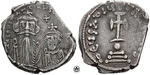 whencyclopedia's tweet photo. Today in #history: Emperor Constans II is assassinated in his bath at Syracuse, #Italy. (668 CE) 

Photo: CNG https://t.co/y8B4XClkXJ