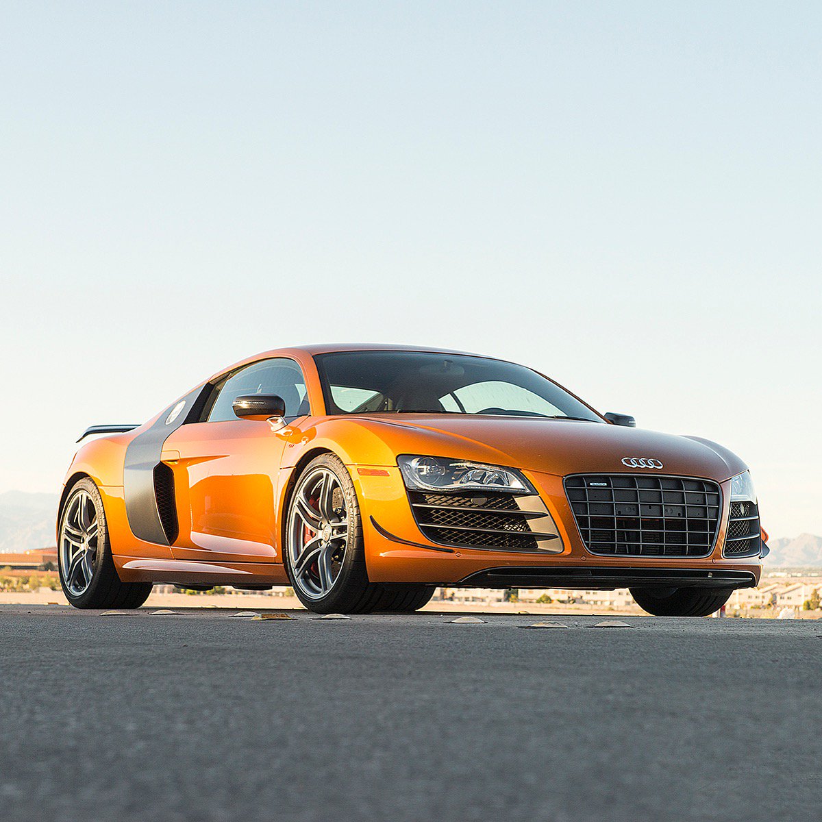 audihenderson's tweet photo. #TBT to the #R8GT! #Audi built 333 of these, while only 90 came to The United States. #AudiHenderson #SamoaOrange https://t.co/rbNnvoXjPq