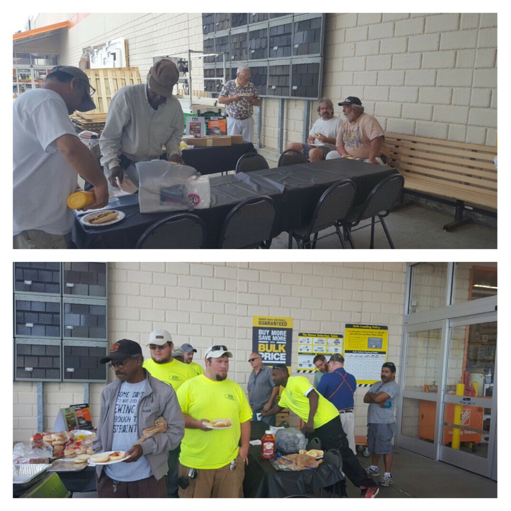 Pro Customers at Post Road enjoying lunch on us! Thank you Pro's! @BPlantenberg @mlindsey1223 @RennierAsm1970