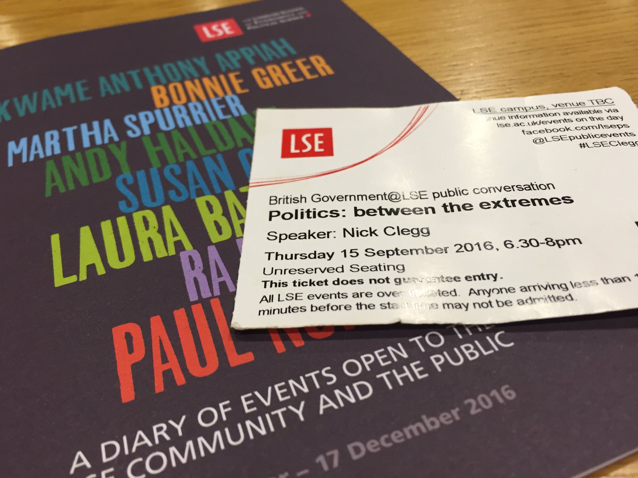 Great start to the year of @LSEpublicevents with Nick Clegg speaking from 6.30. Follow live with #LSEClegg. https://t.co/7hmpWm5j0e
