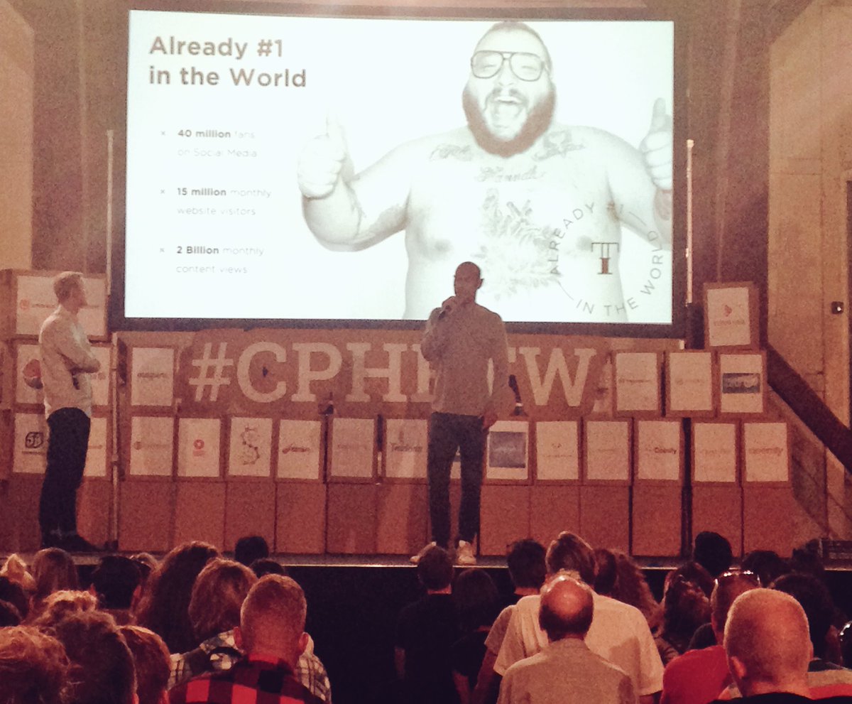 LigaNormann's tweet photo. Startup that links tattoo makers with those who want some! Interested?! Check out #cphftw townhall9 #cphtechfest https://t.co/QvkKckIHtv