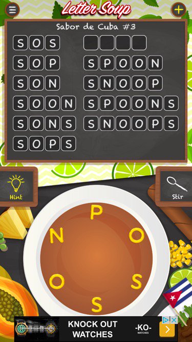 eliteperfhorses's tweet photo. Help me find another word on this level of Letter Soup Café!

https://t.co/JxTELuKqtC https://t.co/uGW51Rh9X0