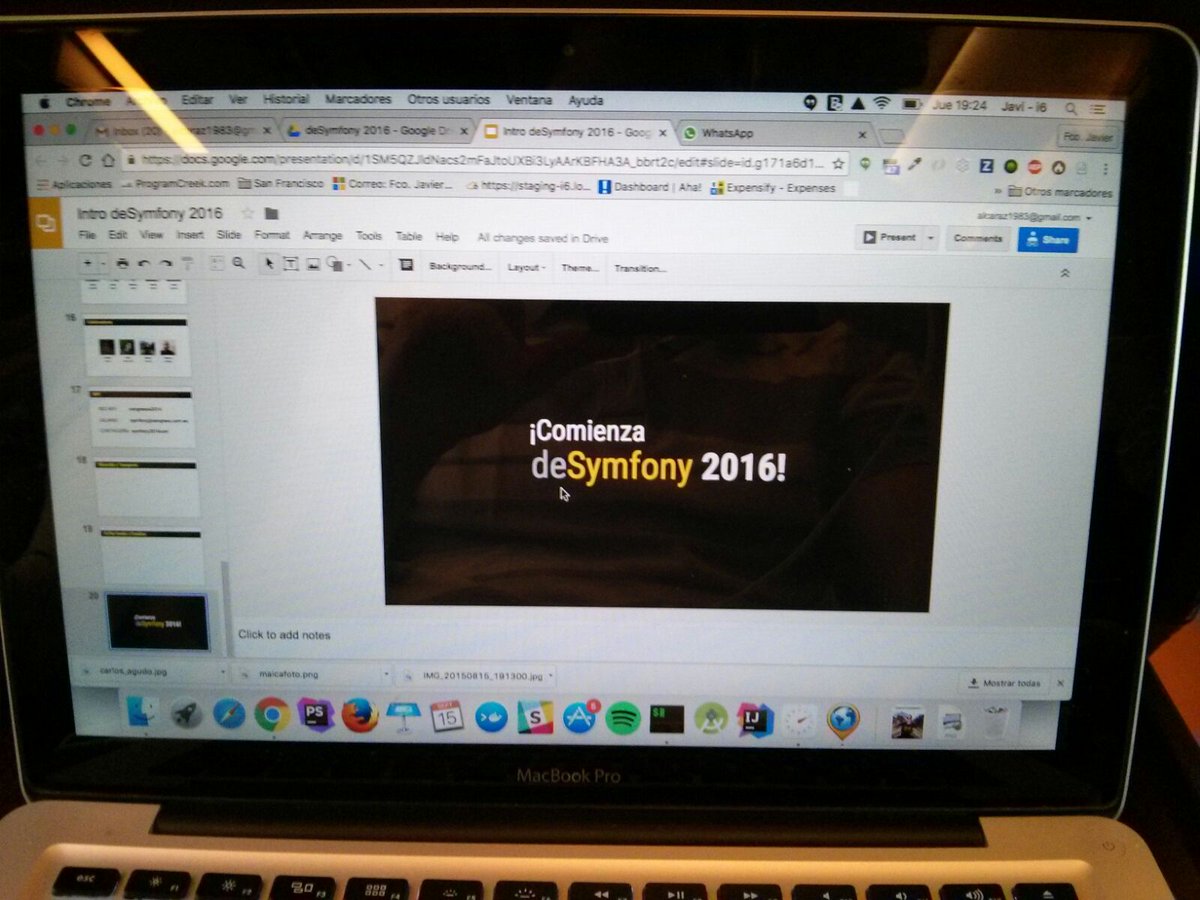 loalf's tweet image. En el tren camino de Madrid ultimando detalles de última hora para #desymfony.
