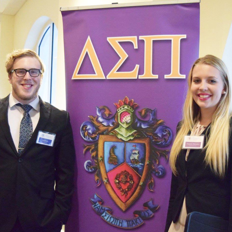 The brothers got a leg up on the competition at BOLD, Pi Chapter's annual networking event last week 🐾 💼