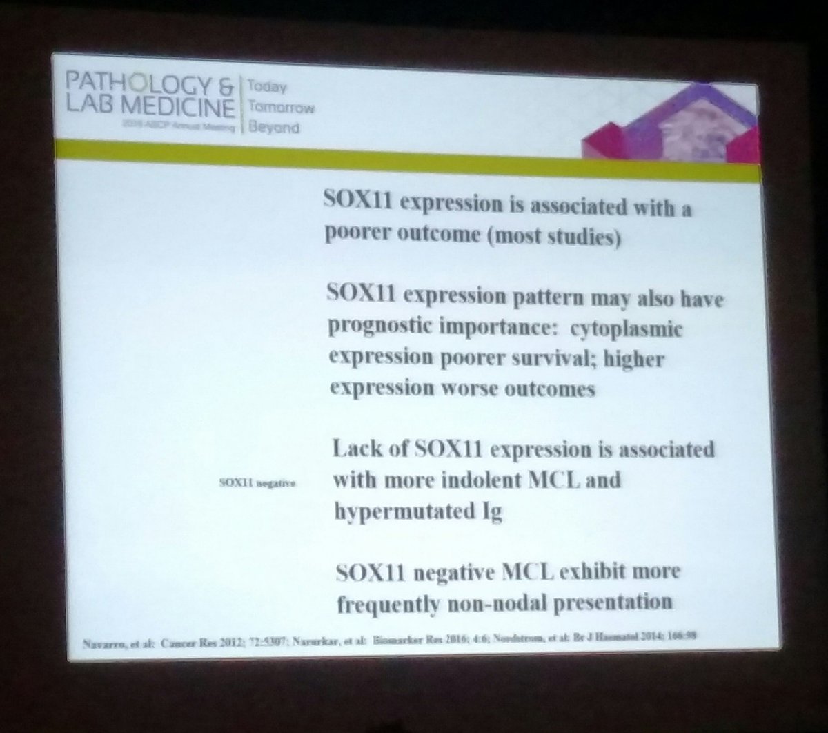 BettyMChung's tweet image. Know your SOX11 come staining in CycD1 neg MCL! Differential staining! #PathLab2016 #hemepath
