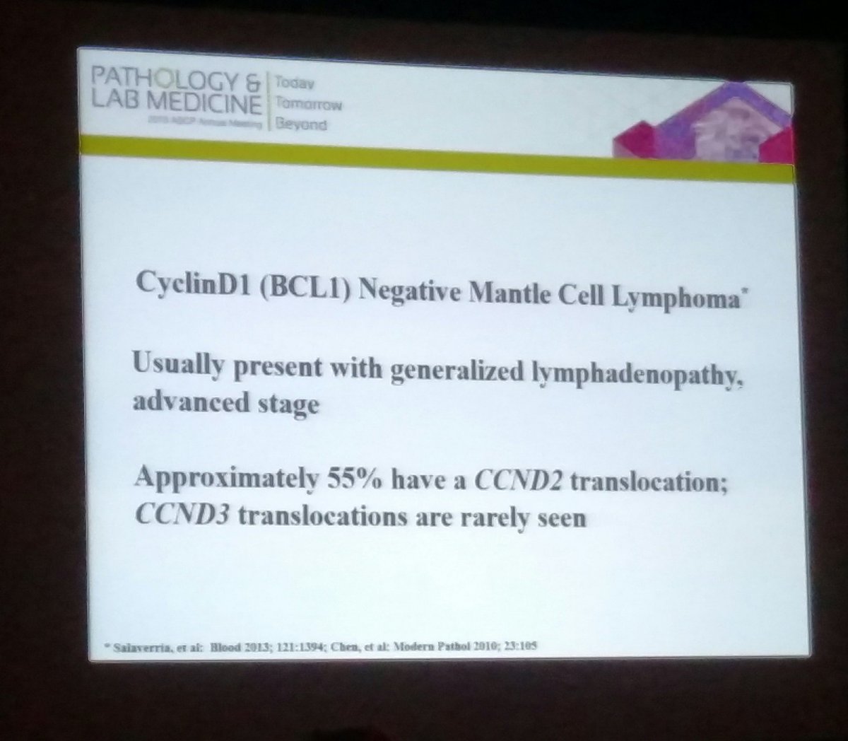 BettyMChung's tweet image. Know your SOX11 come staining in CycD1 neg MCL! Differential staining! #PathLab2016 #hemepath