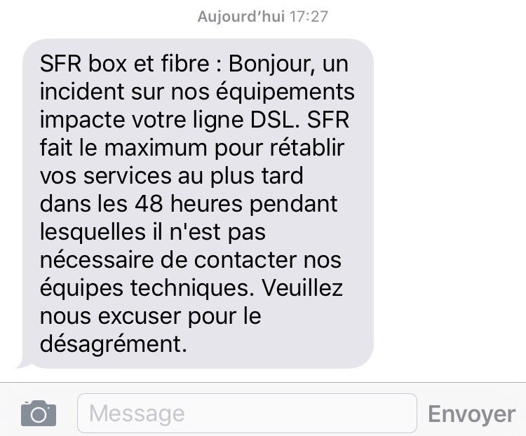 Sp4nkBlog's tweet photo. Merci pr l'info @SFR_SAV on avait pas du tout remarqué ac @PJY_WRKS . Ce message aurait été le bienvenu il y a 3 jrs https://t.co/OBXWOU9rn2