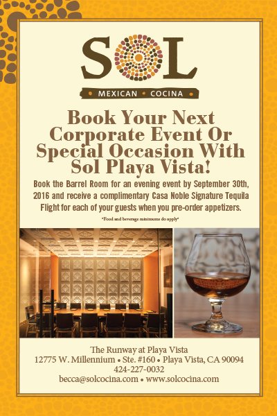 Book your next Private Event at #SOLCocinaLA by September 30th and receive a Free #Tequila Flight for each guest!
