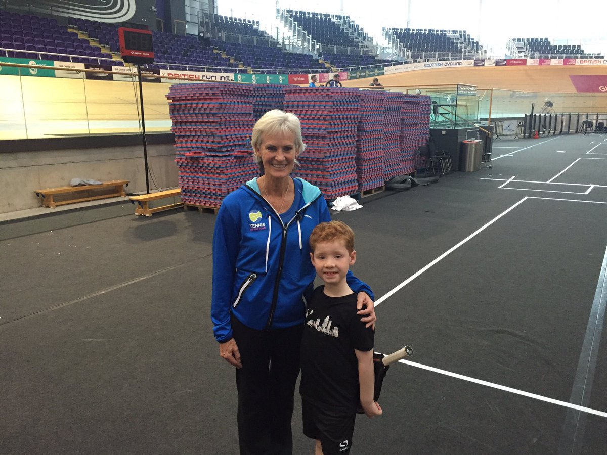 DrCarse's tweet photo. Great fun learning tennis tips & games with @JudyMurray @TennisOnTheRoad Weeman loved it! #MurrayintheMaking #TOTR https://t.co/1lCgiJkRKF