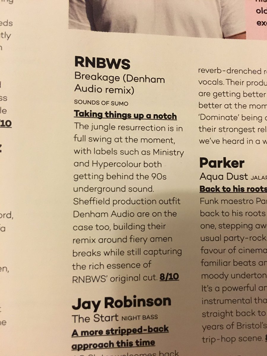 DenhamAudio's tweet image. Ayeeeee our remix got reviewed in @Mixmag 8/10!