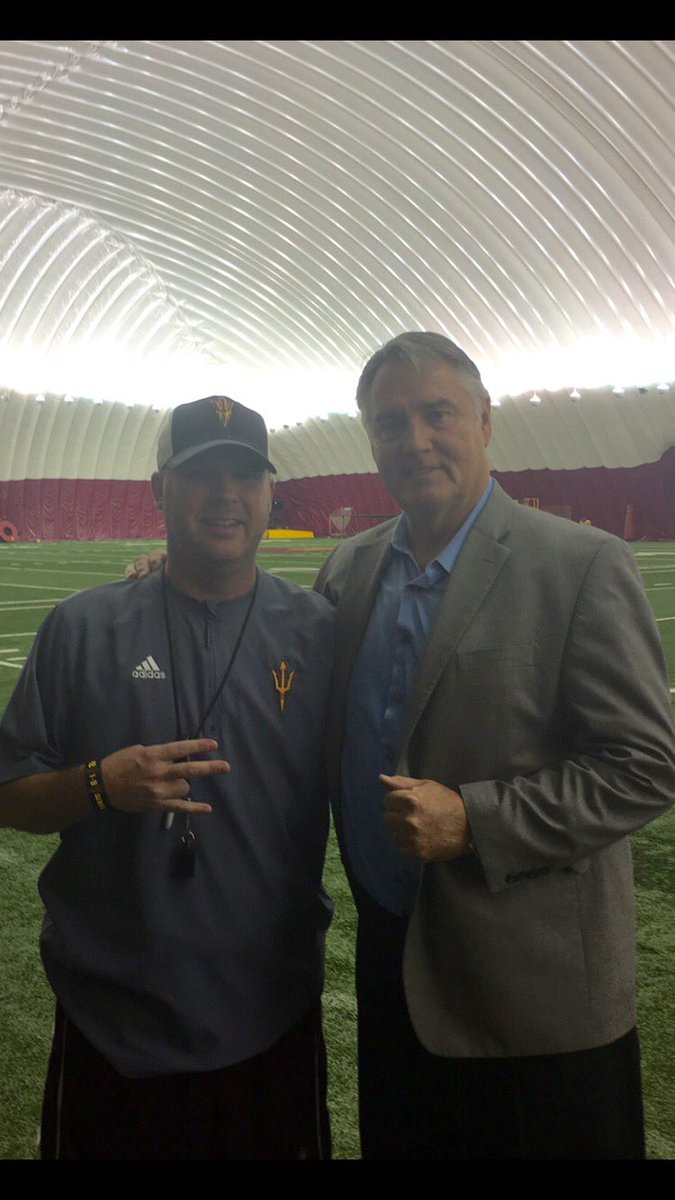 Hanging out with former Sun Devil and Dallas Cowboys QB Danny White! #ASULegend