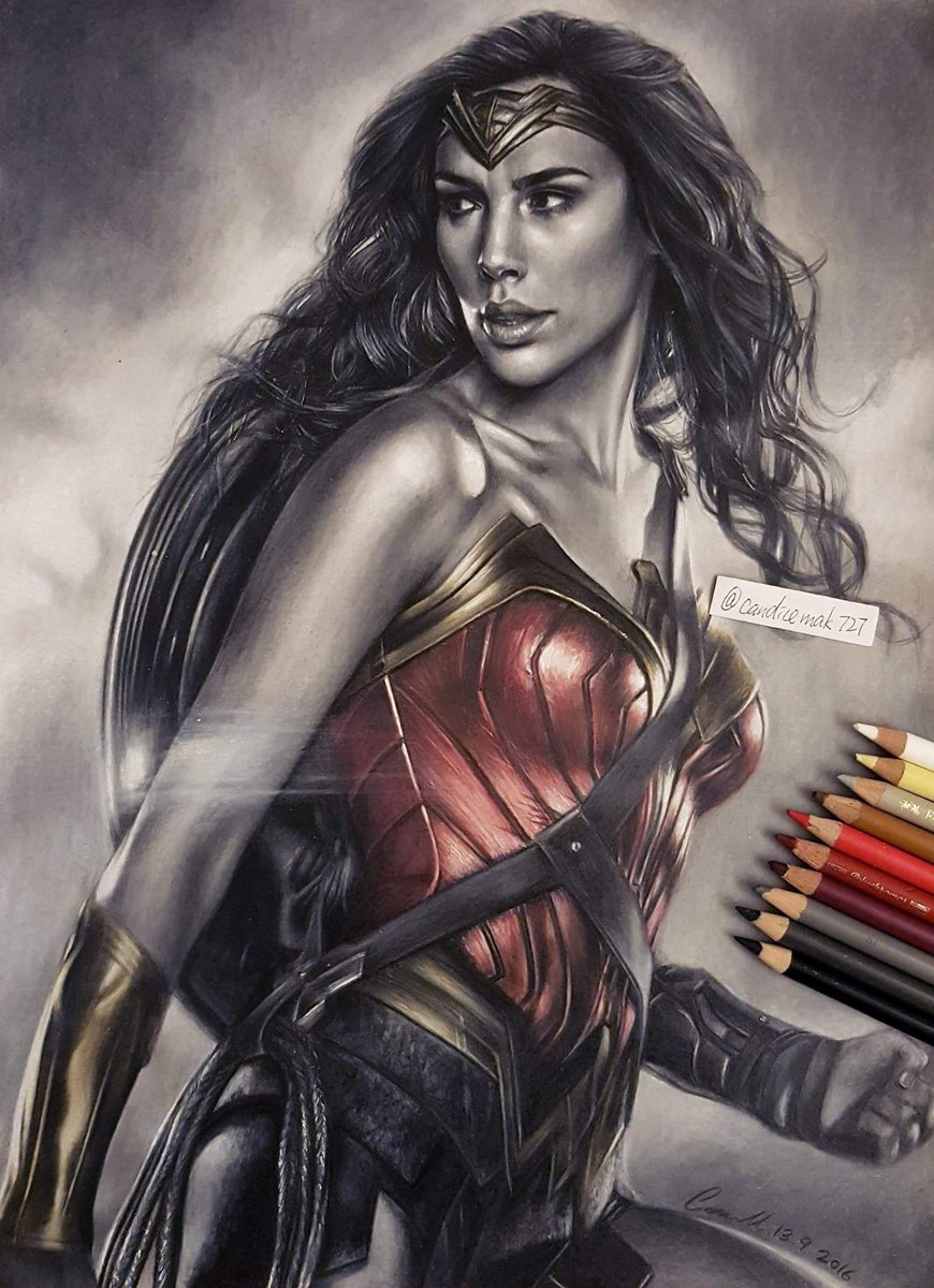 CandiceMak1's tweet photo. Drawing Wonder Woman💖💖💖 @FaberCastell  #wonderwoman #justiceleague #coloredpencil #fabercastellpolychromos https://t.co/85S58RSWXS