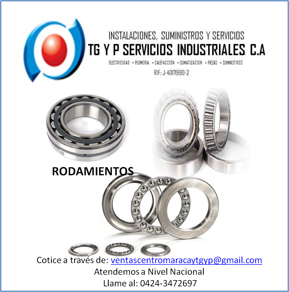 truequezuela's tweet photo. .@ventasTGYP: Rodamientos #tgypservicios #venezuela #industria https://t.co/00qXeTo4tk