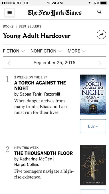 When your baller friend hits #2 on the @nytimes bestsellers list 🙌👊 Congrats @katharinemcgee! #TheThousandthFloor<a class="tags" target="_blank" title="On Twitter" href="/?out=eyJ0eXAiOiJKV1QiLCJhbGciOiJIUzUxMiJ9.eyJpYXQiOjE3MjIzNTk2ODQsImlzcyI6InR3cG9ybnN0YXJzLmNvbSIsIm5iZiI6MTcyMjM1OTY4NCwiZXhwIjoxNzUzODk1Njg0LCJyZWRpcmVjdF91cmwiOiJodHRwczovL3R3aXR0ZXIuY29tL255dGltZXMifQ.eBT_N76zK4SvJNLnikRkJtMz7A0Lg1ynLKizPF71Re8BcTbtY-tjHm-Z3AXLZhC10XPh08o_OmF_XjUDmIJuIg">@nytimes</a><a href="/tag/thethousandthfloor"class="tags"><span>#thethousandthfloor</span></a>