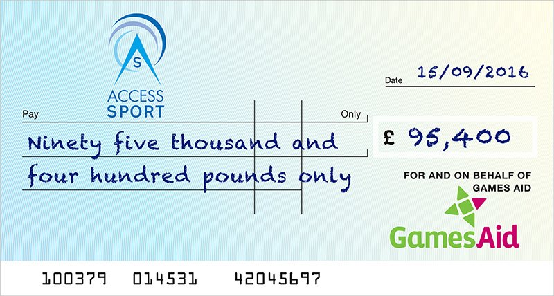 GamesAid's tweet photo. The first charity receiving GamesAid support is @AccessSport! https://t.co/wAx9DIAVR5