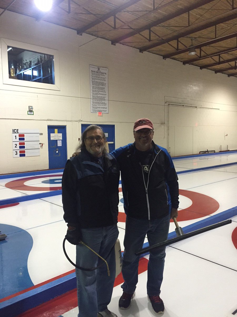 The Boys are Back In Town! Doug and Gary are hard at play getting the ice install closer to completion!