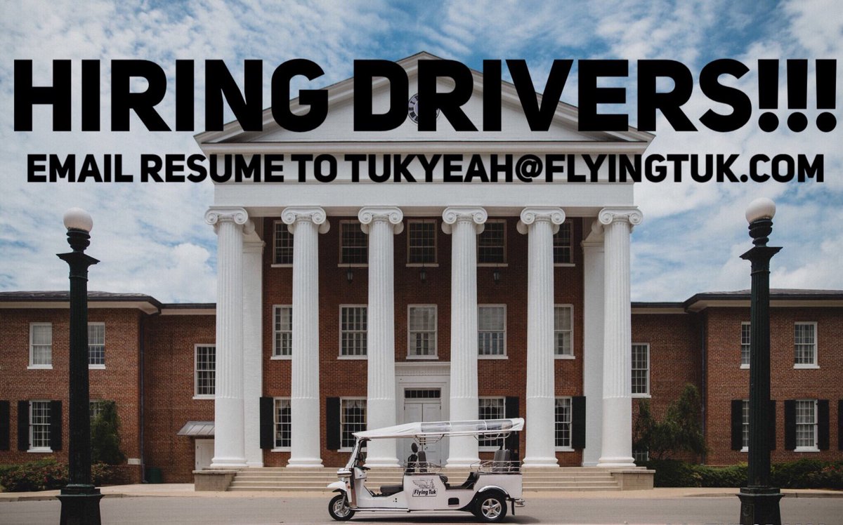 flyingtuk's tweet photo. Send in your resume now! Application submission by 3:00pm! Contact tukyeah@flyingtuk.com for more information!! https://t.co/K3CTQLiFJF