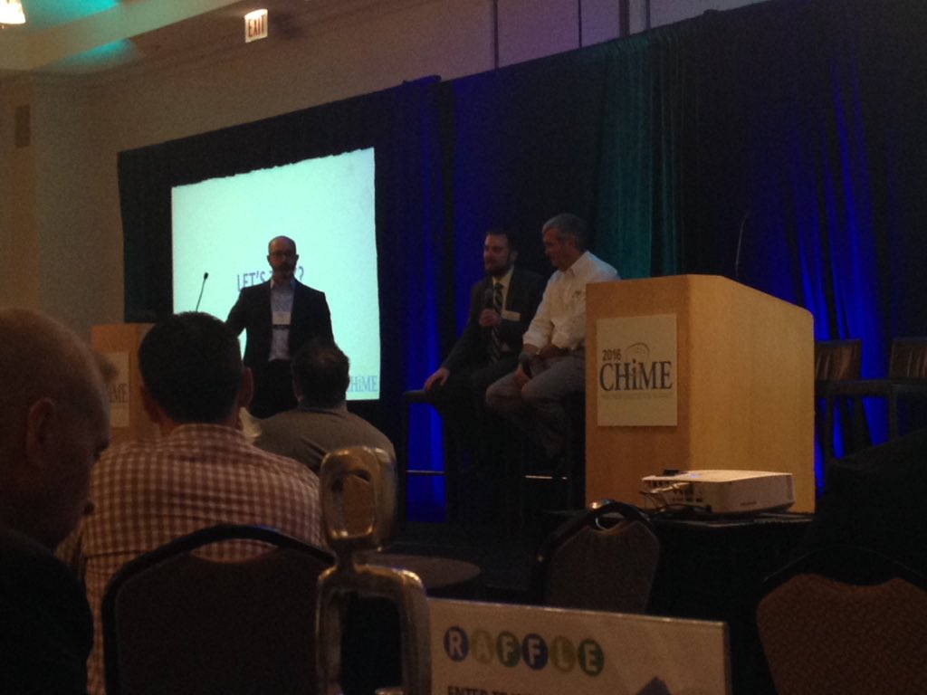 ksucich's tweet photo. Great session on cybersecurity with Erik Decker and Marc Probst at @CIOCHIME #CPES16 https://t.co/kjDQyxNqKb