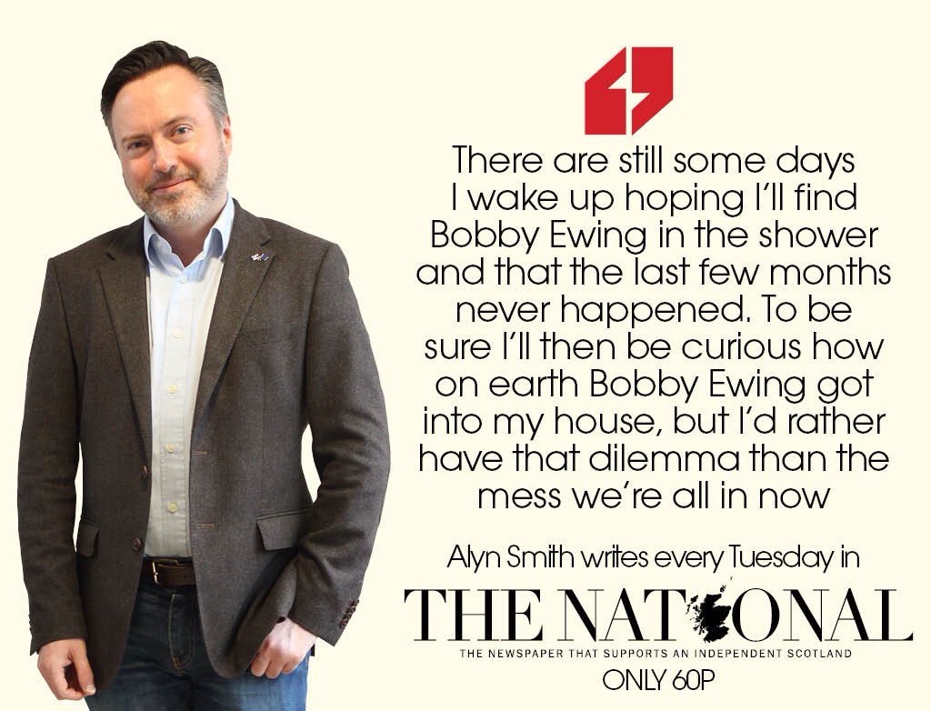Beards4Indy's tweet photo. Mr @AlynSmithMEP's #beard4indy often graces the @ScotNational, where he can indulge his love of '70s serials. https://t.co/LYrRSyV3SN