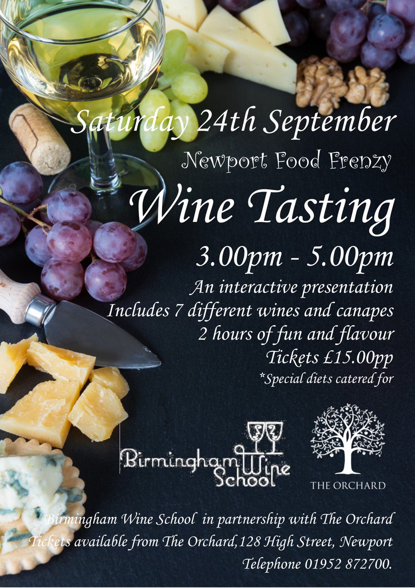 Visiting the Frenzy? why not finish off with a wine tasting and canapes - tickets on sale now. Call  to book.
