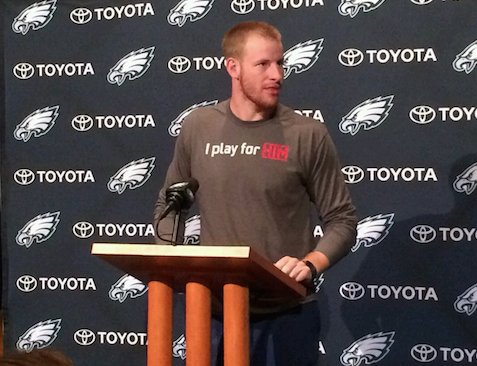 crosstraining94's tweet photo. What's not to love about this guy? #iplayforHim #WentzWagon https://t.co/p79WqNnDnw