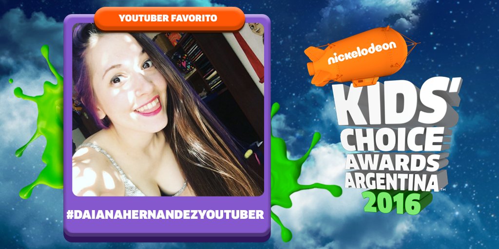 NickelodeonLA's tweet photo. ¡Es momento de votar! 😎

RT si quieres que #DaianaHernandezYoutuber se lleve el blimp de Nick en los #KCAArgentina. https://t.co/OTf31uvAtk