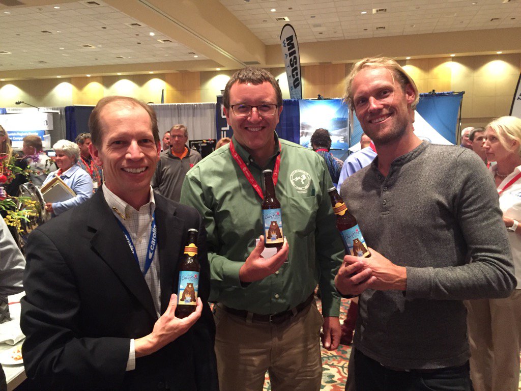 WateRespect's tweet photo. So glad to raise a glass of DPR IPA with Tim Rynders at the #2016JAC.  Keep up the great work, Tim!  @CDMSmith https://t.co/SfTWTStSL8