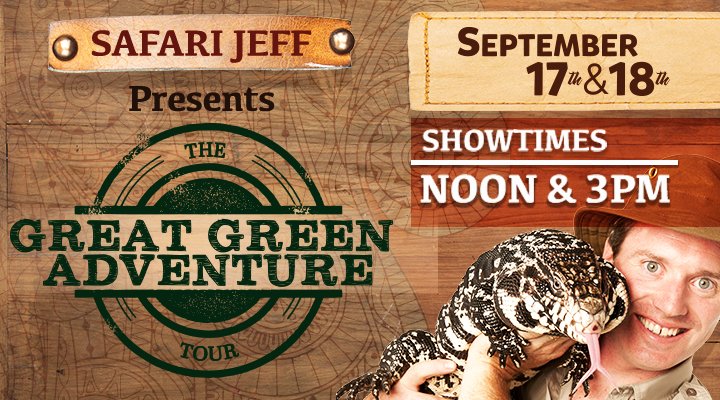 LambtonMall's tweet photo. @SafariJeff is bringing all his #exotic reptiles to #Sarnia September 17th & 18th. #LMEvents https://t.co/lBwajVr1Ro