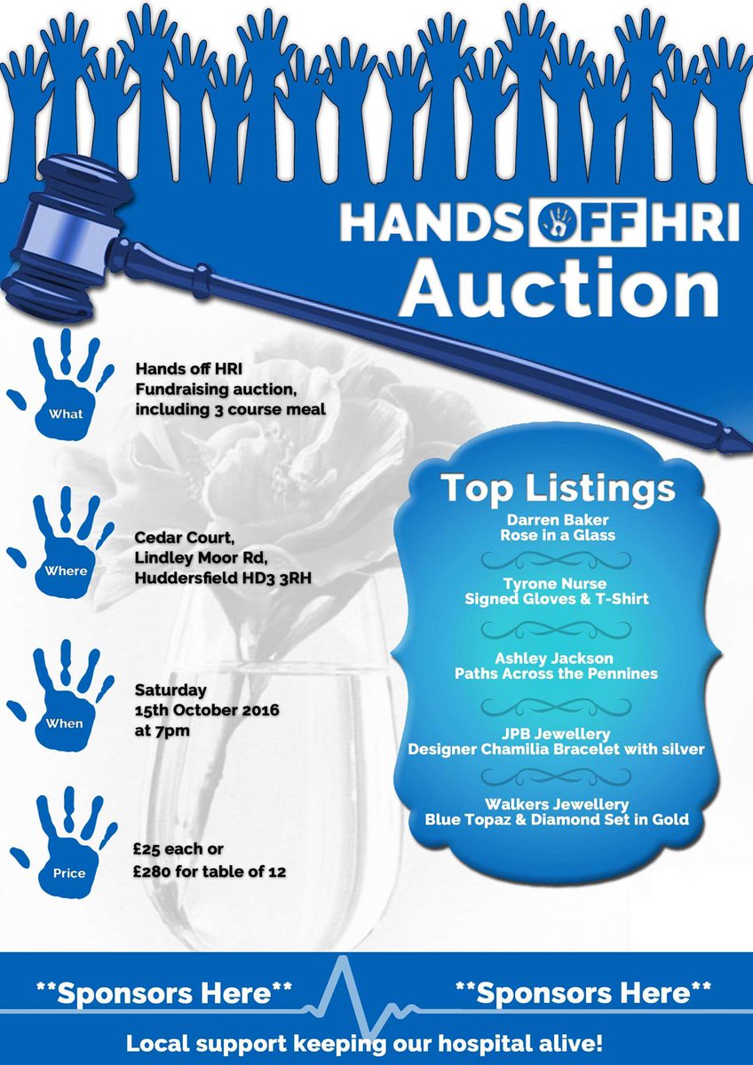 LetsSaveHRI's tweet photo. #HandsOffHRI are calling on businesses who would like to be a sponsor at our Auction. #HandsOffHRIHour https://t.co/74iXLRQX99