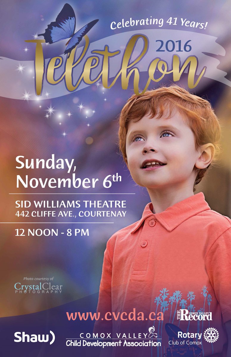 ComoxValleyCDA's tweet photo. Launching our Telethon 2016 poster #CVCDATelethon https://t.co/Ce9Uz6SdON