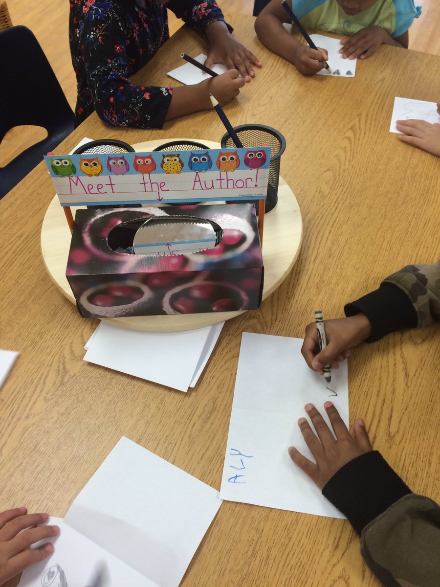 Kaitmcb1's tweet photo. After reading "Library Mouse" we learned that we are all authors. It inspired us to write our own stories! https://t.co/ktqodLetVp