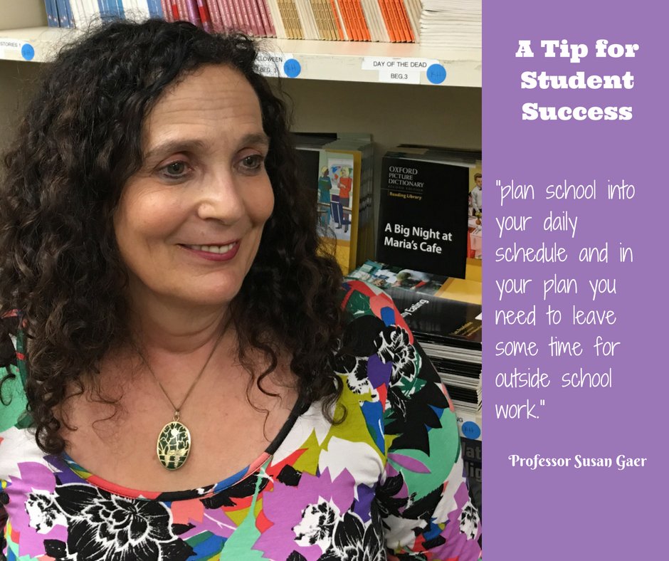 "Plan school into your daily schedule..." #StudentSuccess #ESL #TransitiontoCollege